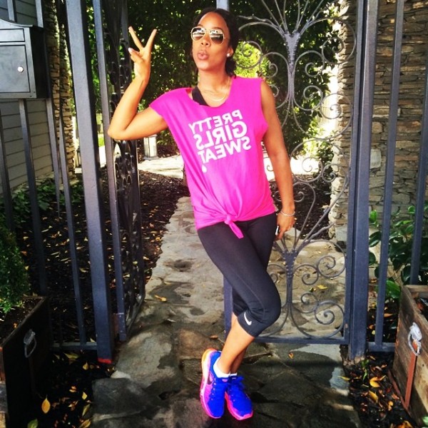 Kelly Rowland Working Out