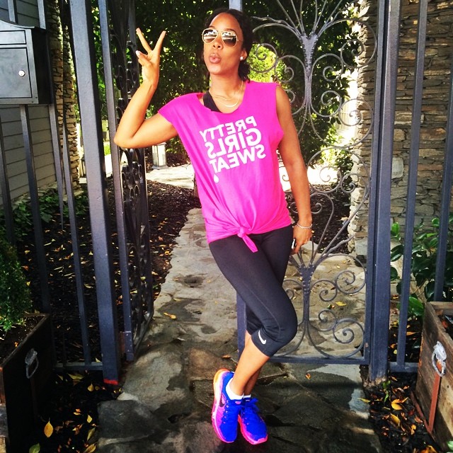 Kelly Rowland Maintains Regular Workout Schedule While Pregnant
