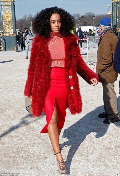 Solange Knowles at Paris Fashion Week
