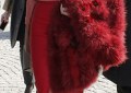 Paris Fashion Week Celeb News: Solange Wows in a Red Faux Fur Coat, Kim K. Goes Platinum