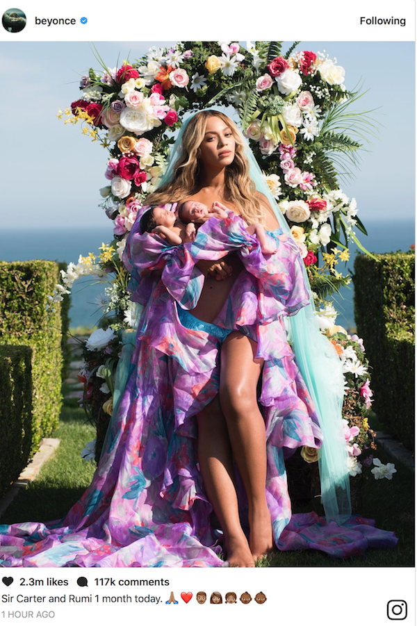 Love This: Beyoncé Shares First Pic of Twins, But Wait, It’s That Body That’s Giving Us Moms Life!
